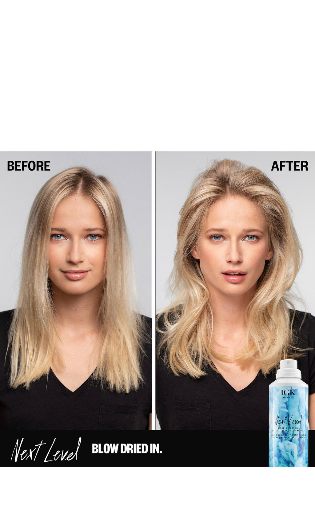 IGK Next Level Nordic Cotton Volumizing Mist 200 ml / 5.9 oz