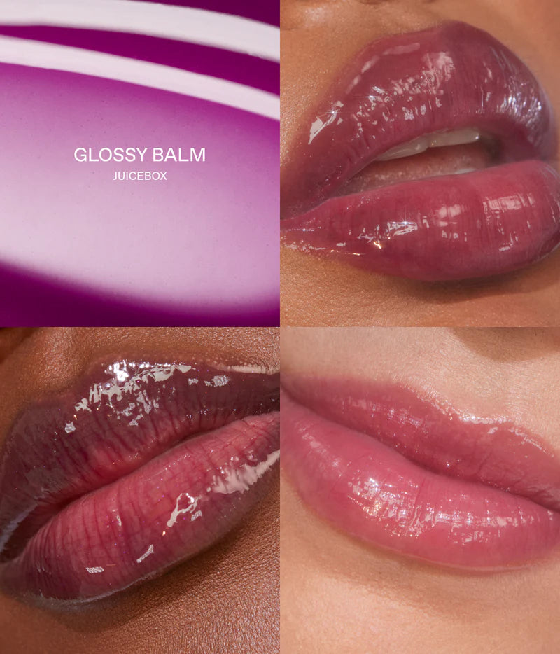 R.E.M. BEAUTY Essential Drip Glossy Balm in juice box