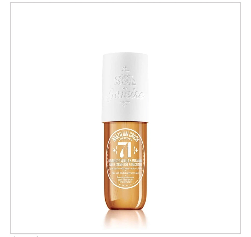Brazilian Crush Cheirosa 71 Hair & Body Perfume Mist Caramelized Vanilla & Toasted Macadamia Perfume Spray