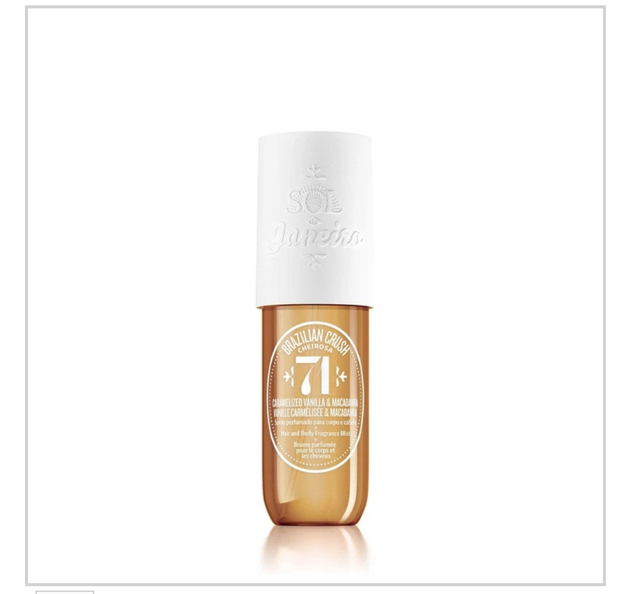 Brazilian Crush Cheirosa 71 Hair & Body Perfume Mist Caramelized Vanilla & Toasted Macadamia Perfume Spray