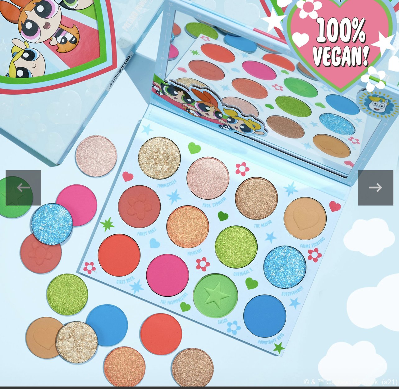 the powerpuff girls™ shadow palette COLOURPOP