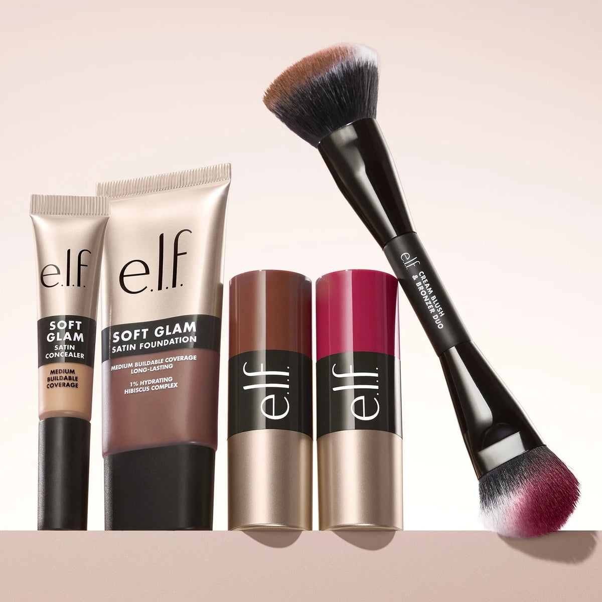 ELF COSMETIC Cream Blush & Bronzer Duo Brush