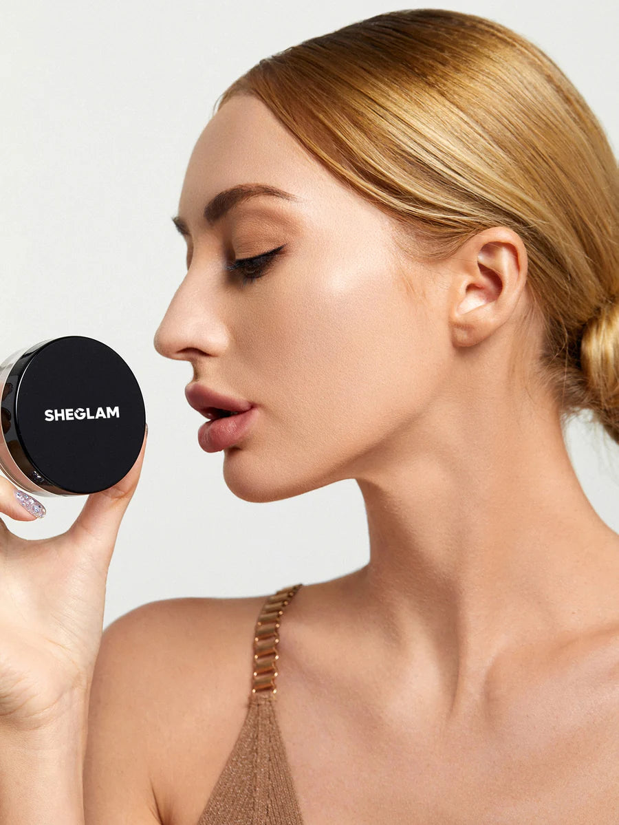 SHEGLAM  BAKED GLOW SETTING POWDER-LIGHT PINK