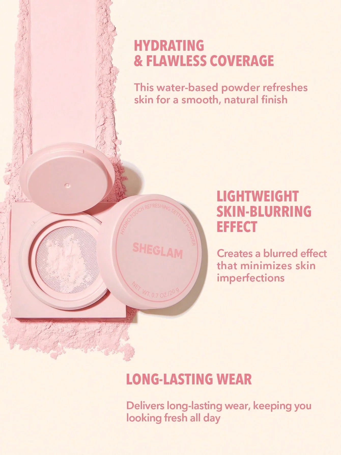 SHEGLAM HYDRO-TOUCH REFRESHING SETTING POWDER