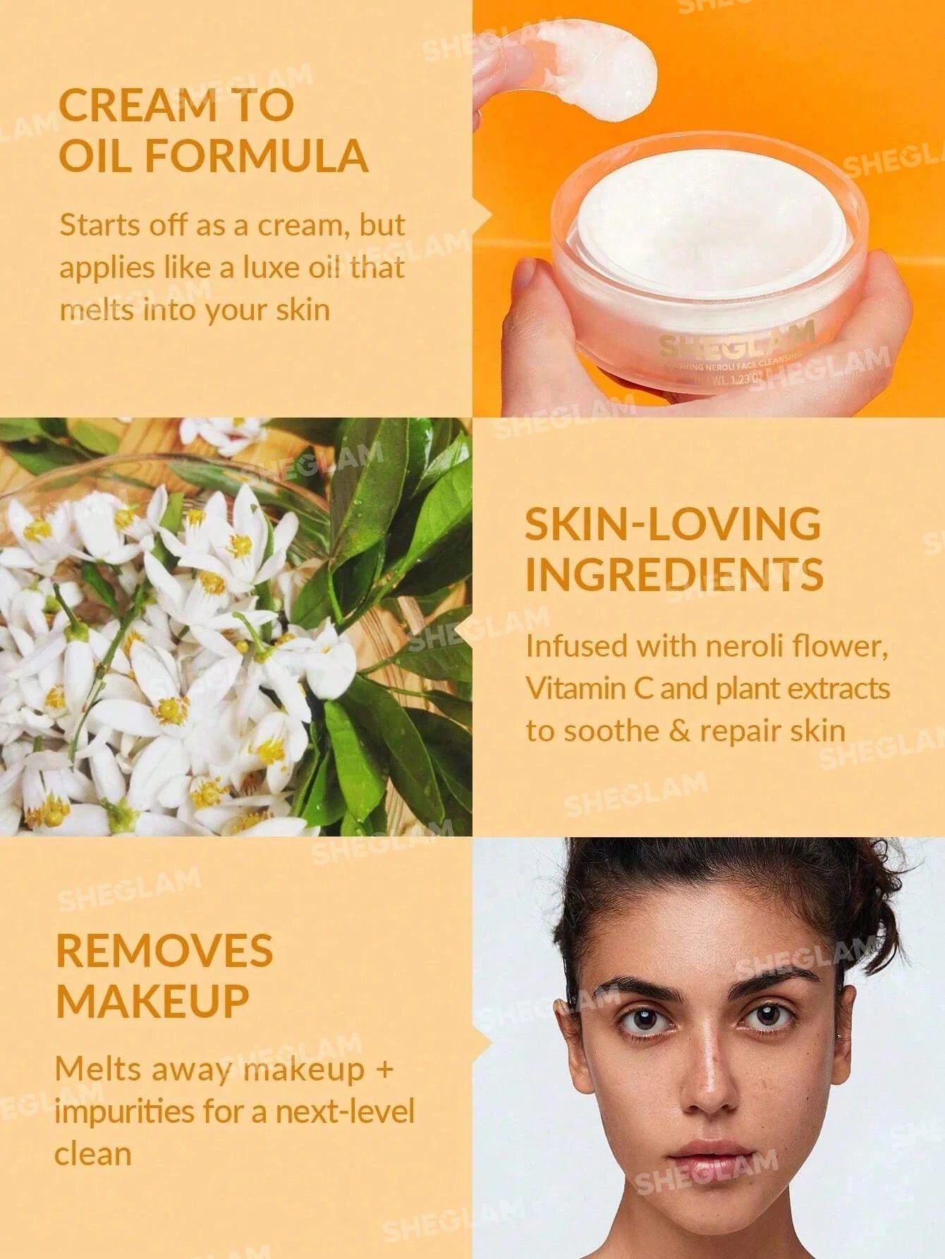 SHEGLAM Bálsamo Limpiador Facial Nutritivo de Neroli 35g