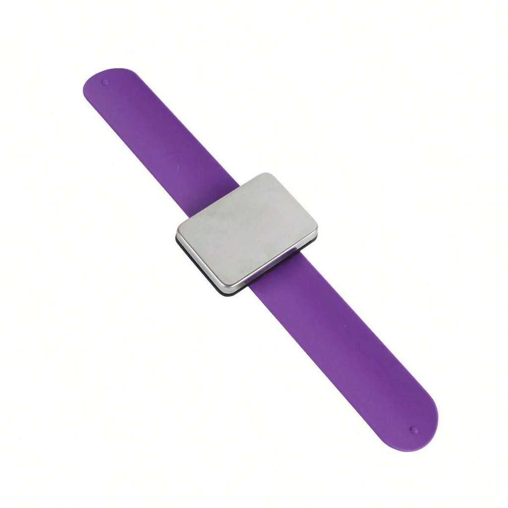 Pulsera magnética de silicona profesional para sujetar pinzas y horquillas de pelo NEGRA