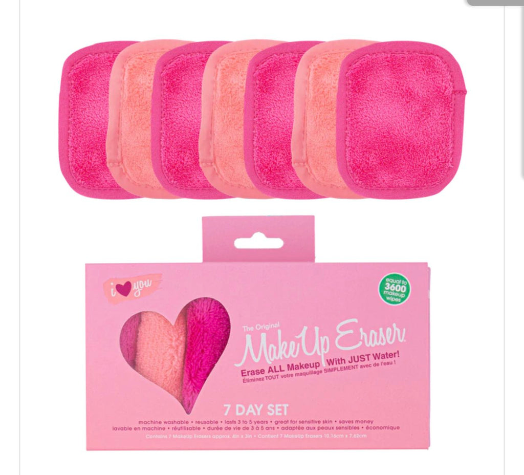 MAKEUP ERASER 7 DAY SET: I <3 YOU