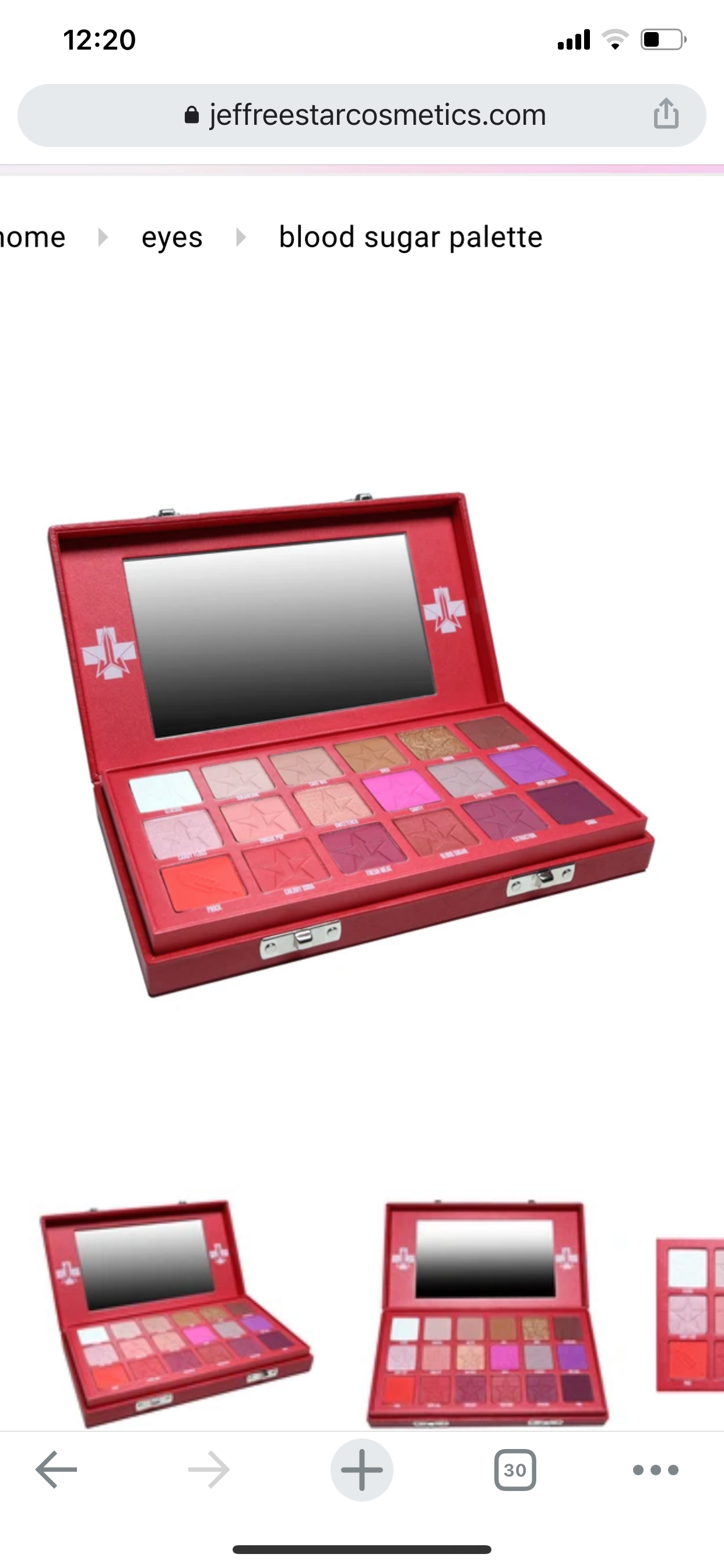 JEFFREE STAR BLOOD SUGAR PALETTE