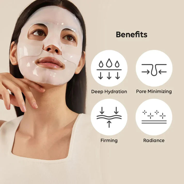 BIODANCE Bio-Collagen Real Deep Mask, Hydrating Overnight Hydrogel Mask, Pore Minimizing, Elasticity Improvement