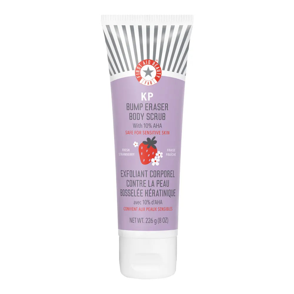 First Aid Beauty  KP Bump Eraser Body Scrub 10% AHA Fresh Strawberry 226GR