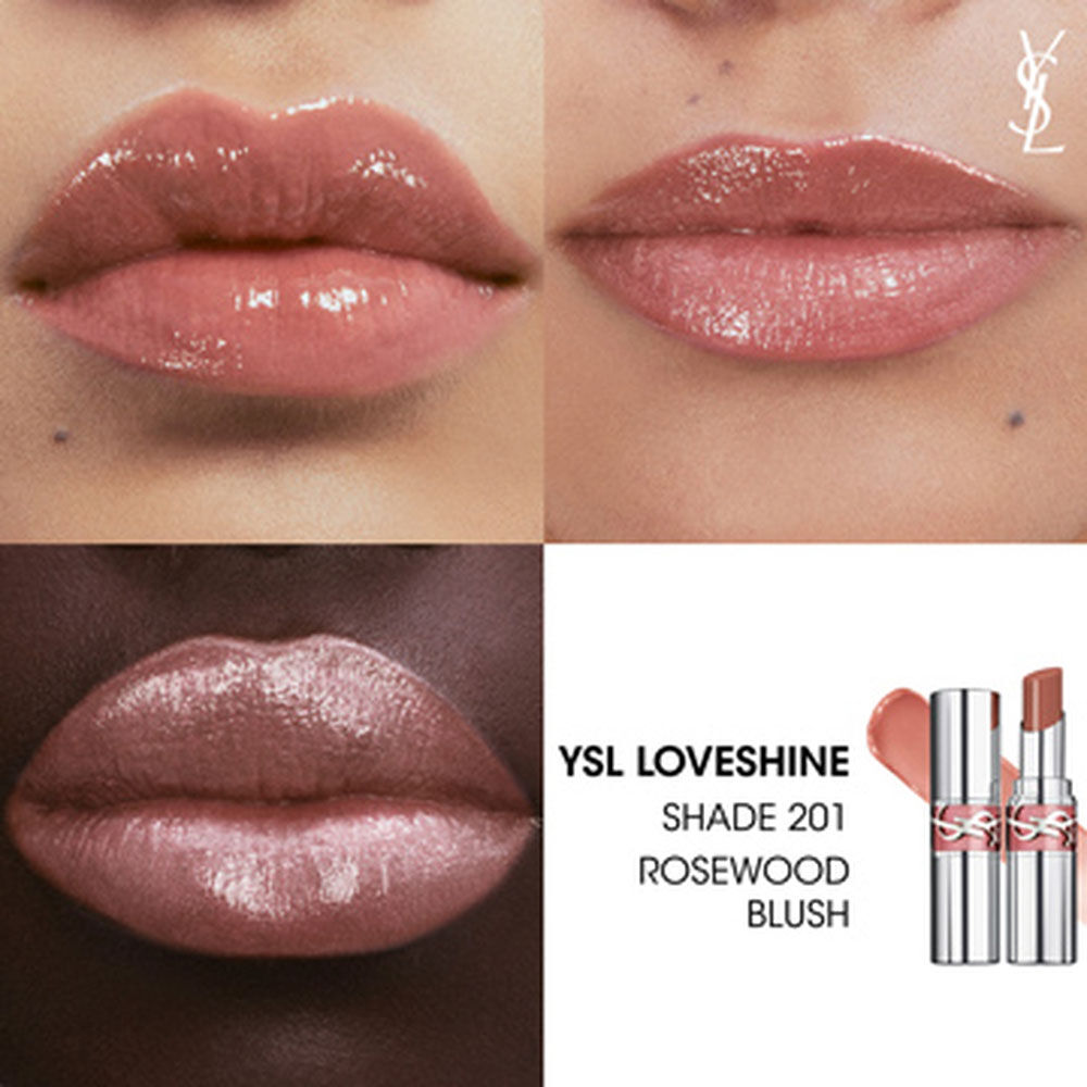 Yves Saint Laurent  Loveshine Lip Oil Stick 201 Rosewood Blush - soft rosewood