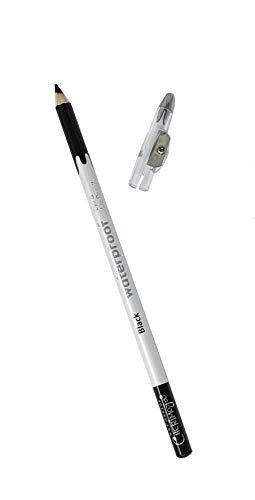 CherimoyaMAX Makeup Cherimoya Waterproof Long Lasting Eye and Lip Pencil With Sharpener Cap (Black)