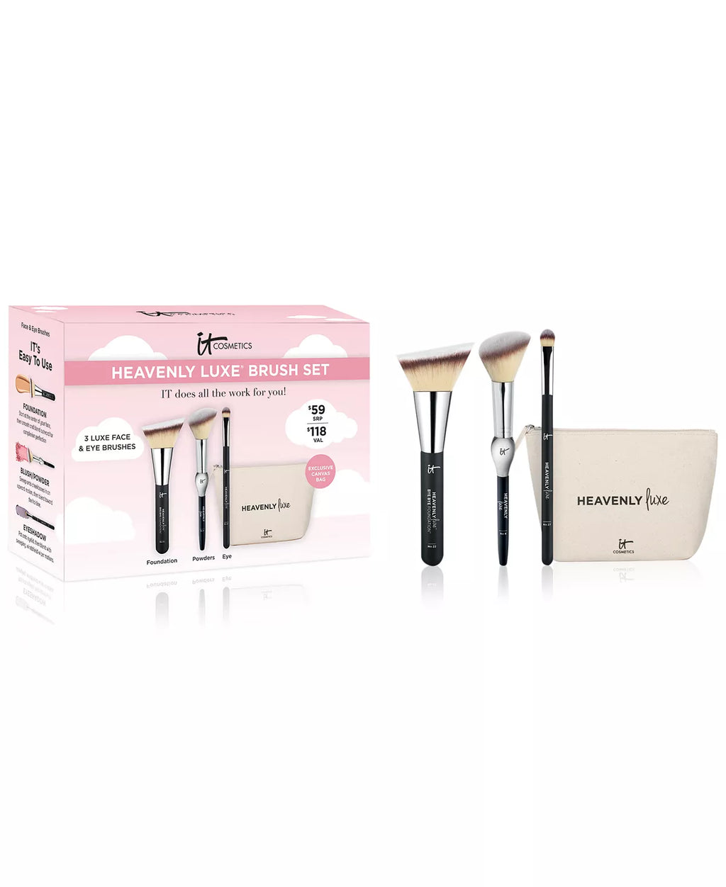 IT COSMETICS 4-Pc. Heavenly Luxe Makeup Brush Set