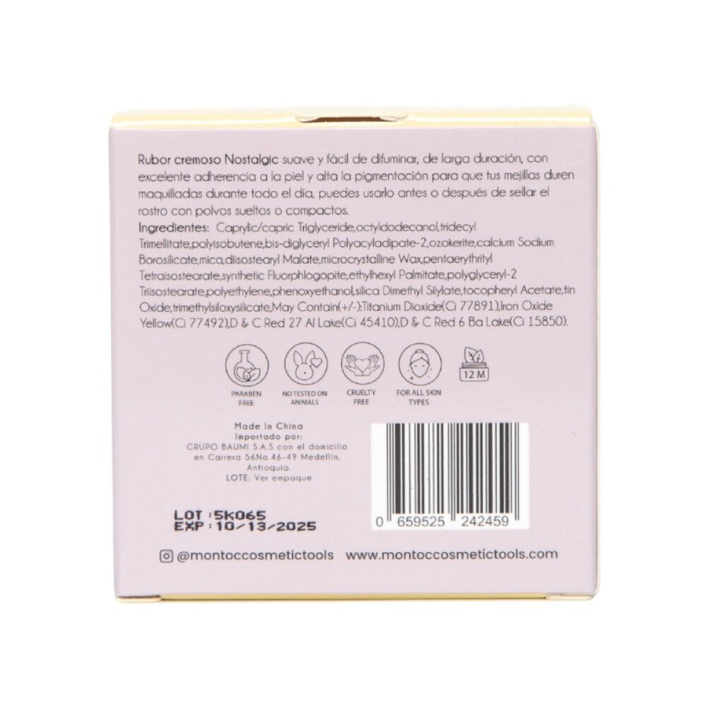MONTOC COSMETIC RUBOR EN CREMA NOSTALGIC HONEY