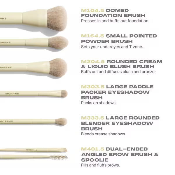 Morphe - Buttery Blends 6-Piece Travel Brush Set
