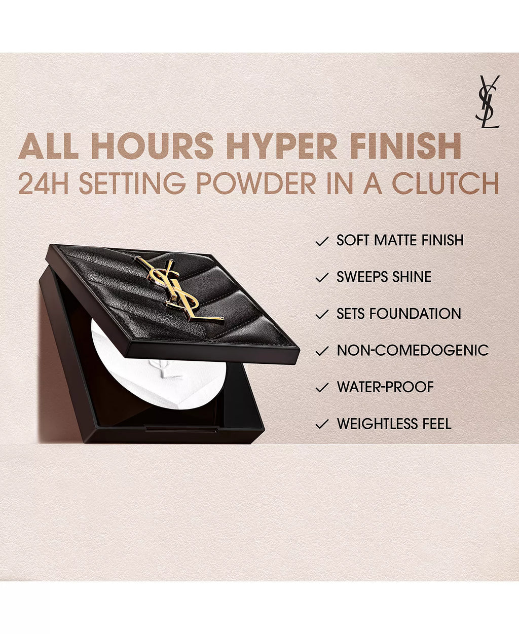 Yves Saint Laurent All Hours Hyper Finish Setting Powder SHADE 1
