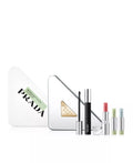 PRADA 4-Pc. Beauty Triangle-Shaped Metallic Clutch Makeup Set
