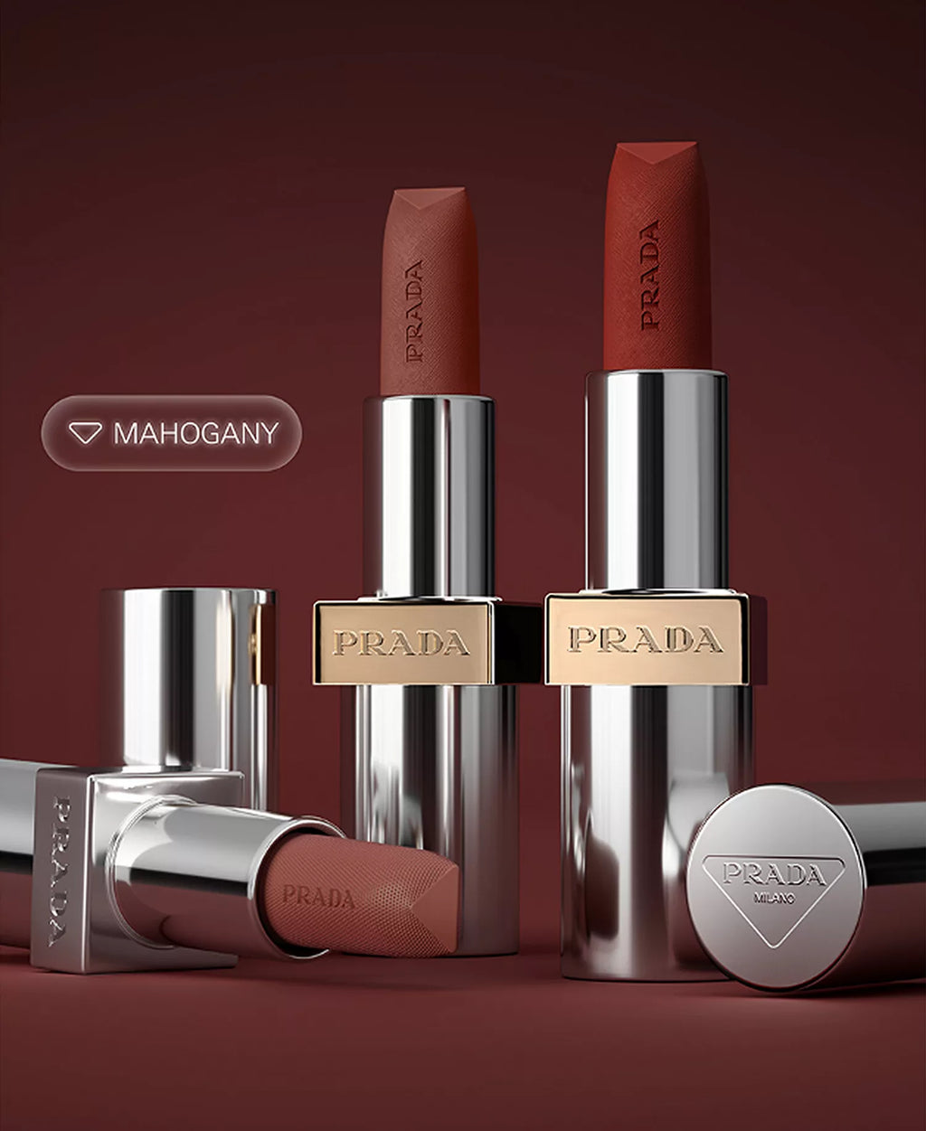 Prada Beauty Monochrome Soft Matte Refillable Lipstick