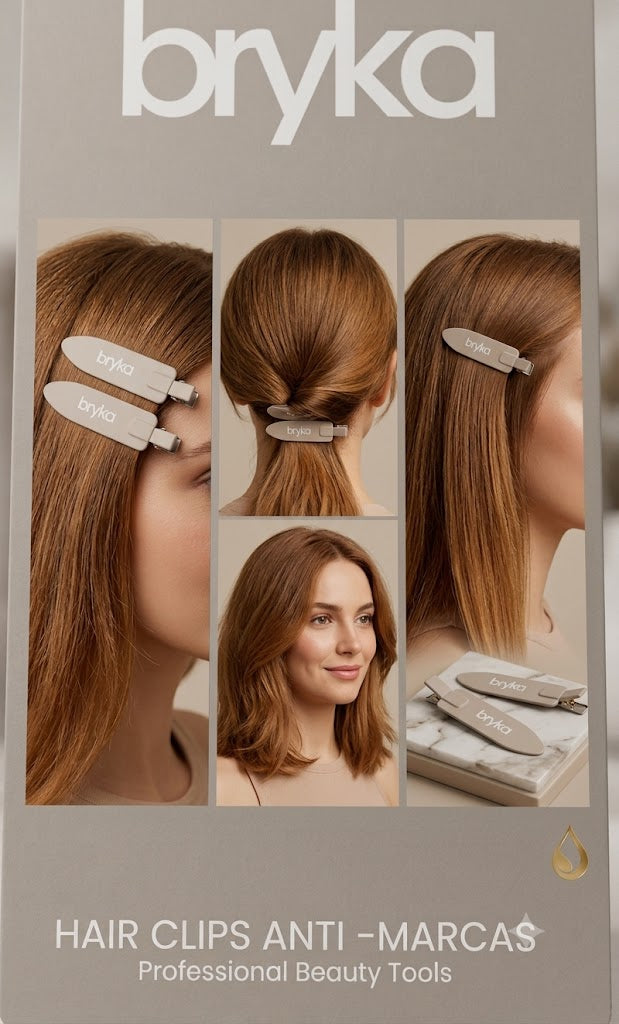 BRYKA Hair clips anti-marcas 4 unidades