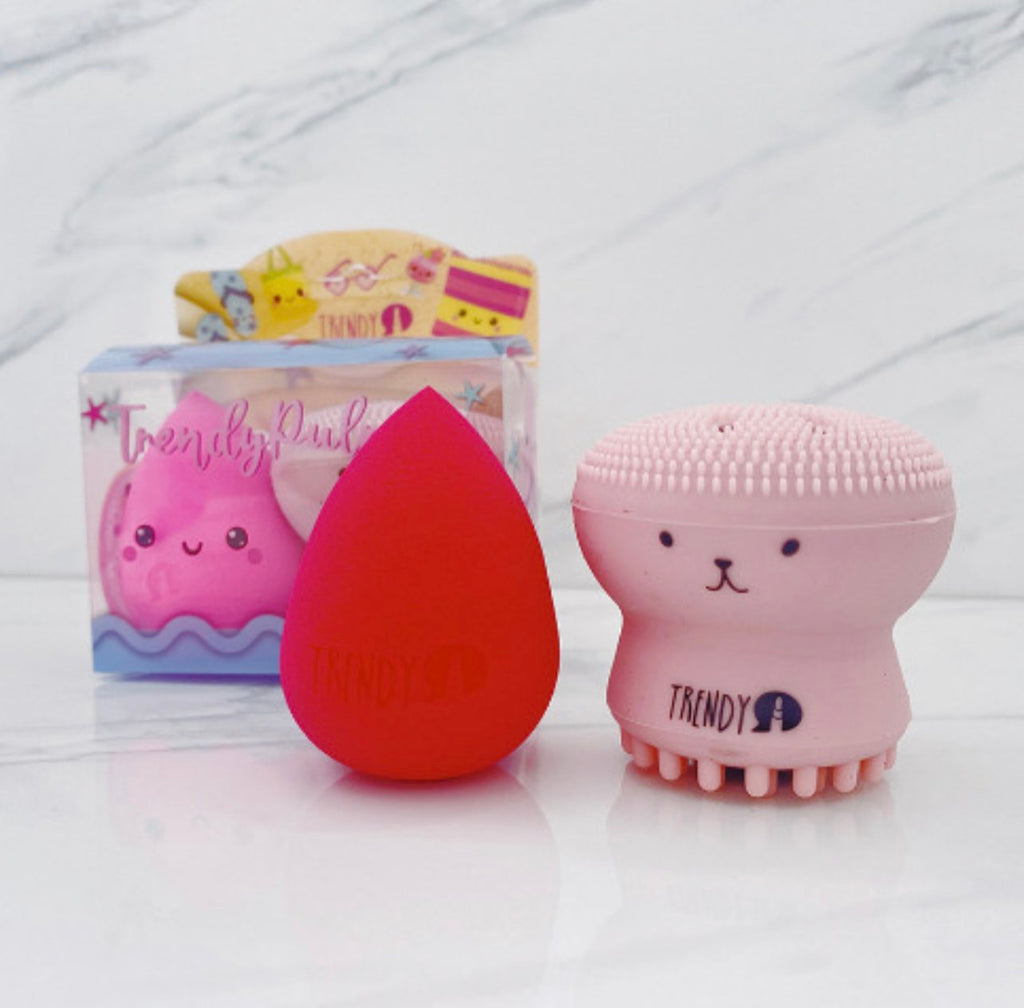 KIT ESPONJA + PULPITO LIMPIADOR FACIAL TRENDY