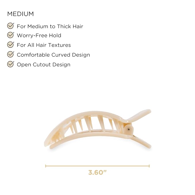 teleties  Flat Square Hair Clip  large