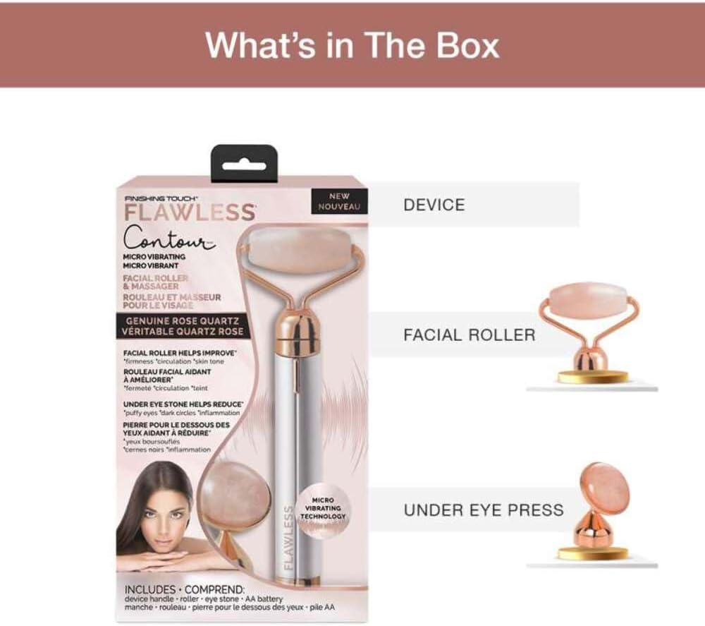 FLAWLESS CONTOUR MICRO VIBRATION FACIAL ROLLER & MASSAGER  Beauty Face