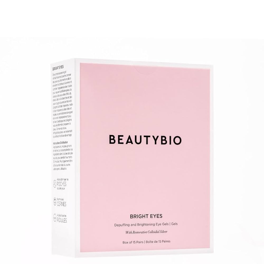 BeautyBio Bright Eyes Collagen-Infused Brightening Colloidal Silver Eye Masks