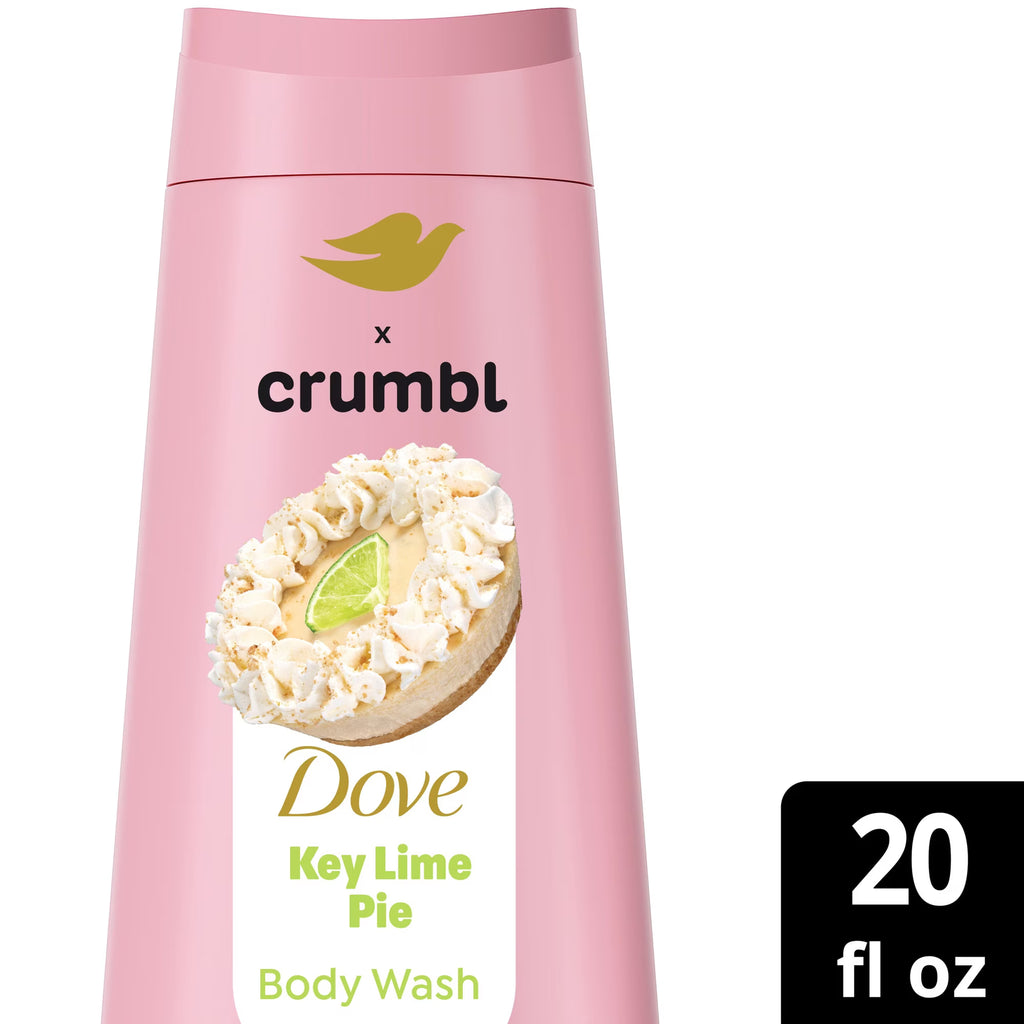 Dove & Crumbl Edición Limitada Gel de Baño Key Lime Pie para Piel Hidratada y Suave