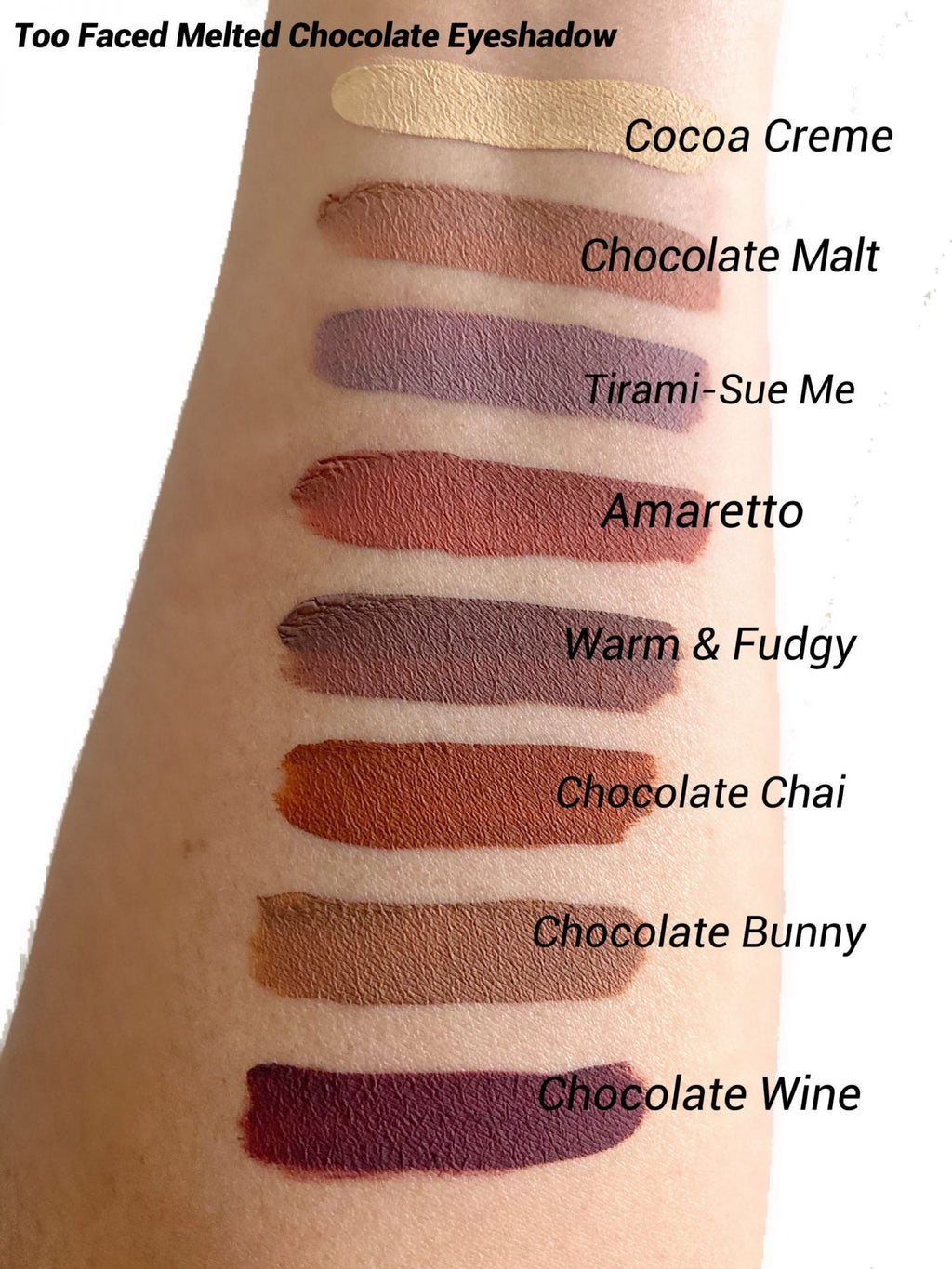 TOO FACED Melted Chocolate Eye Shadow LIQUID MATTE EYE SHADOW 4.9mL