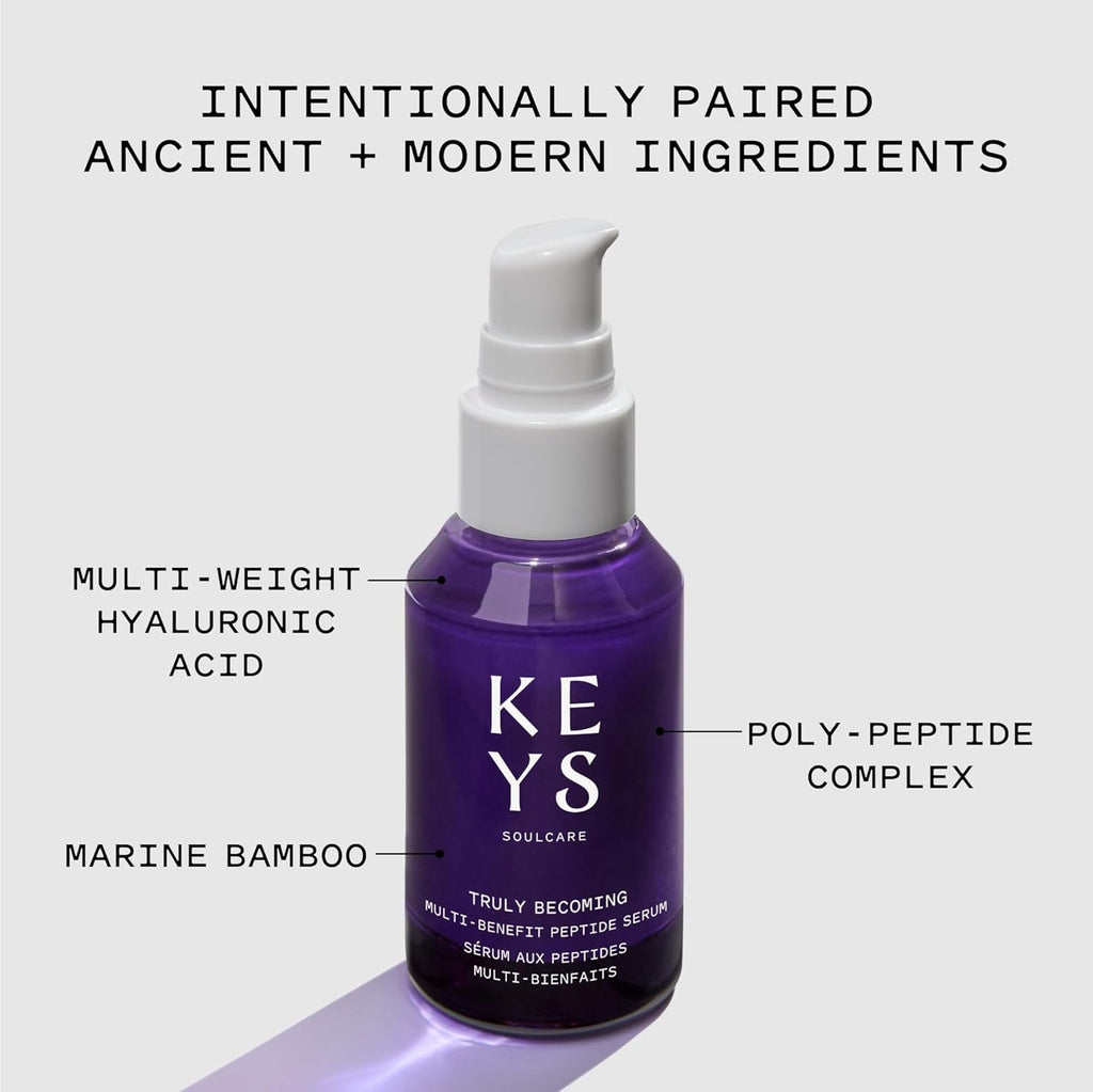 KEYS SOULCARE Truly Becoming Multi-Benefit Peptide Serum for Fine Lines and Wrinkles
