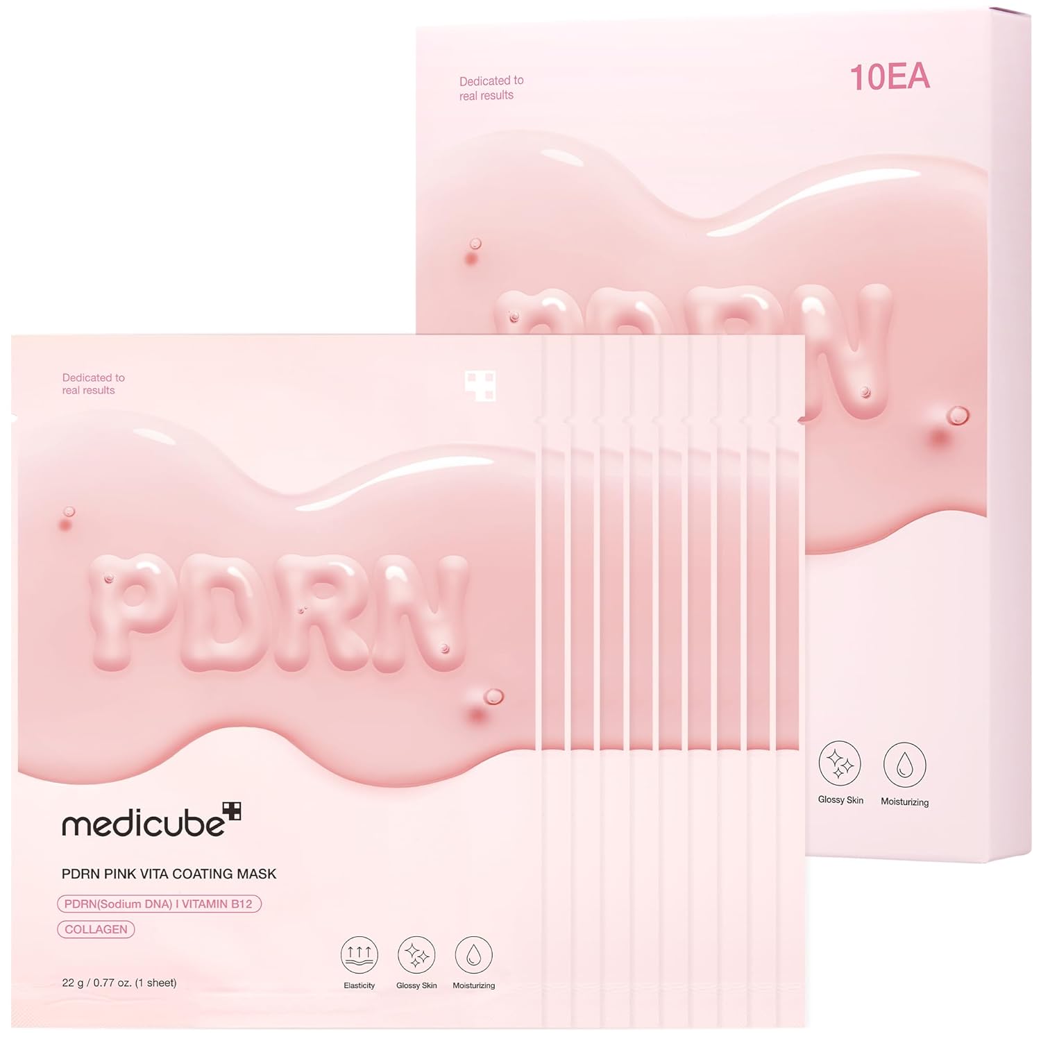 MEDICUBE Salmon DNA PDRN Pink Vita Coating Sheet Mask X 1