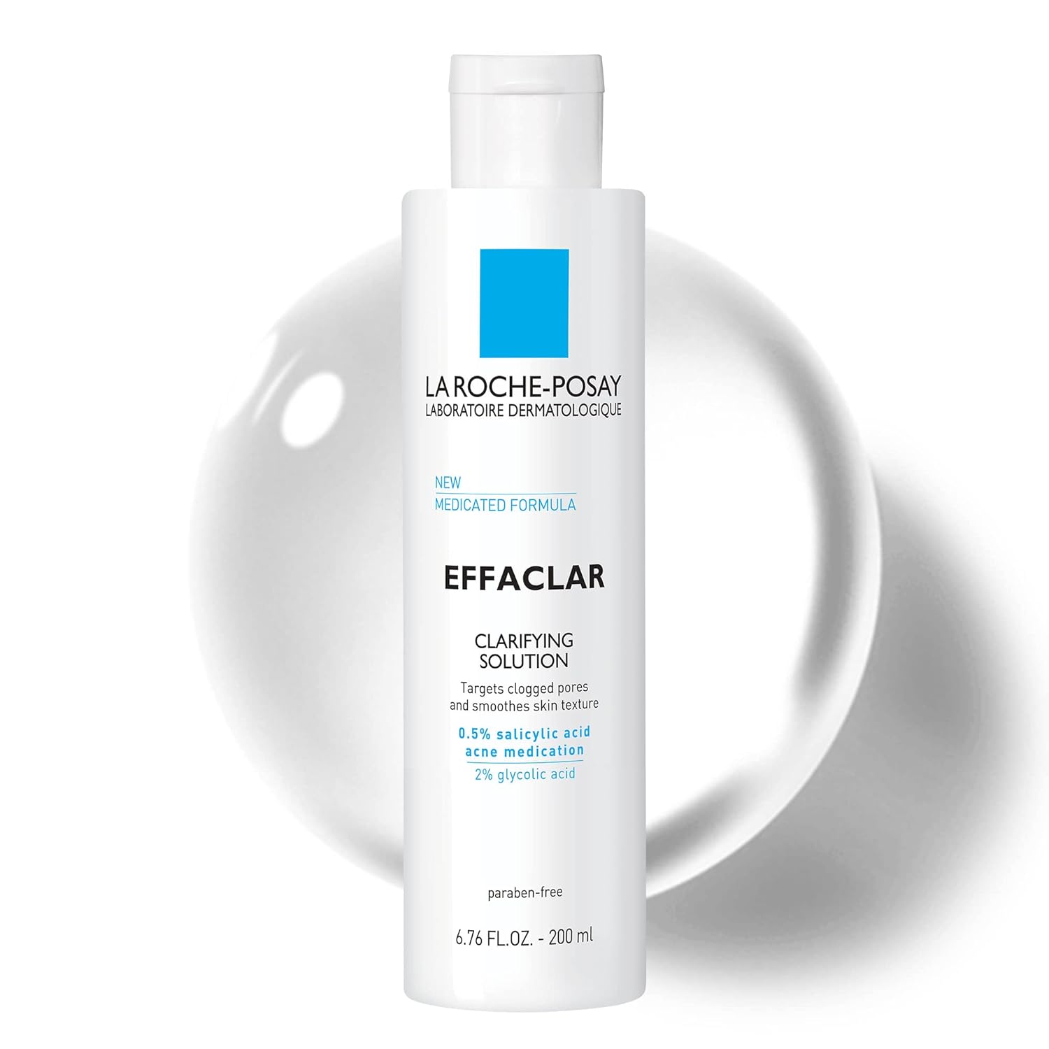 La Roche-Posay Effaclar Clarifying Solution with Salicylic Acid Acne Toner 6.76FL OZ