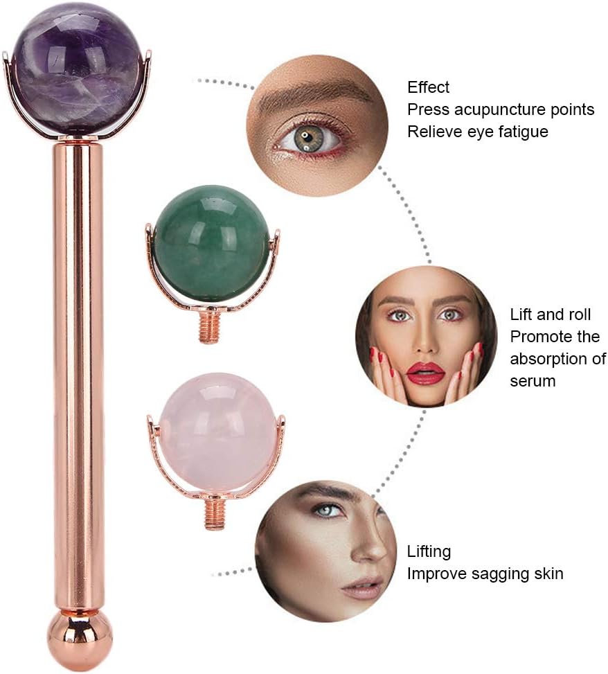 SEPHORA CRYSTAL FACIAL ROLLER SET