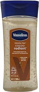 Vaseline Body Gel Oil, Cocoa Radiant for Glowing Skin Cocoa Radiant  200ml