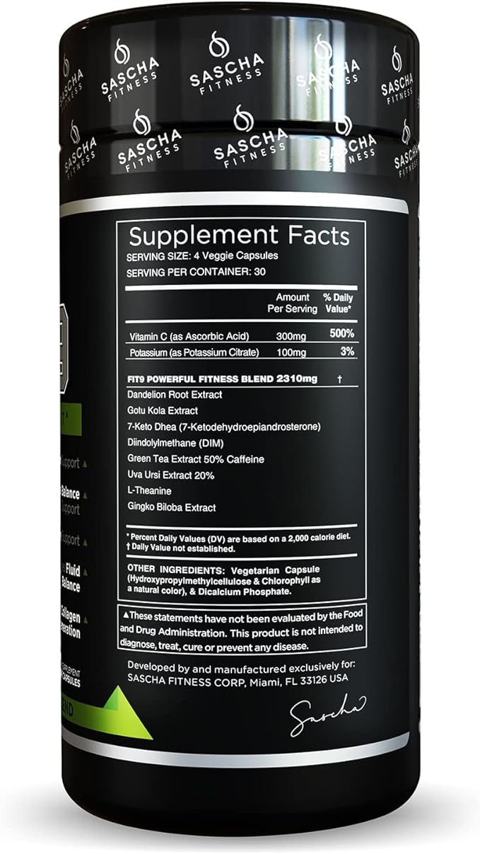 SASCHA FITNESS FIT 9 Fat Loss Support