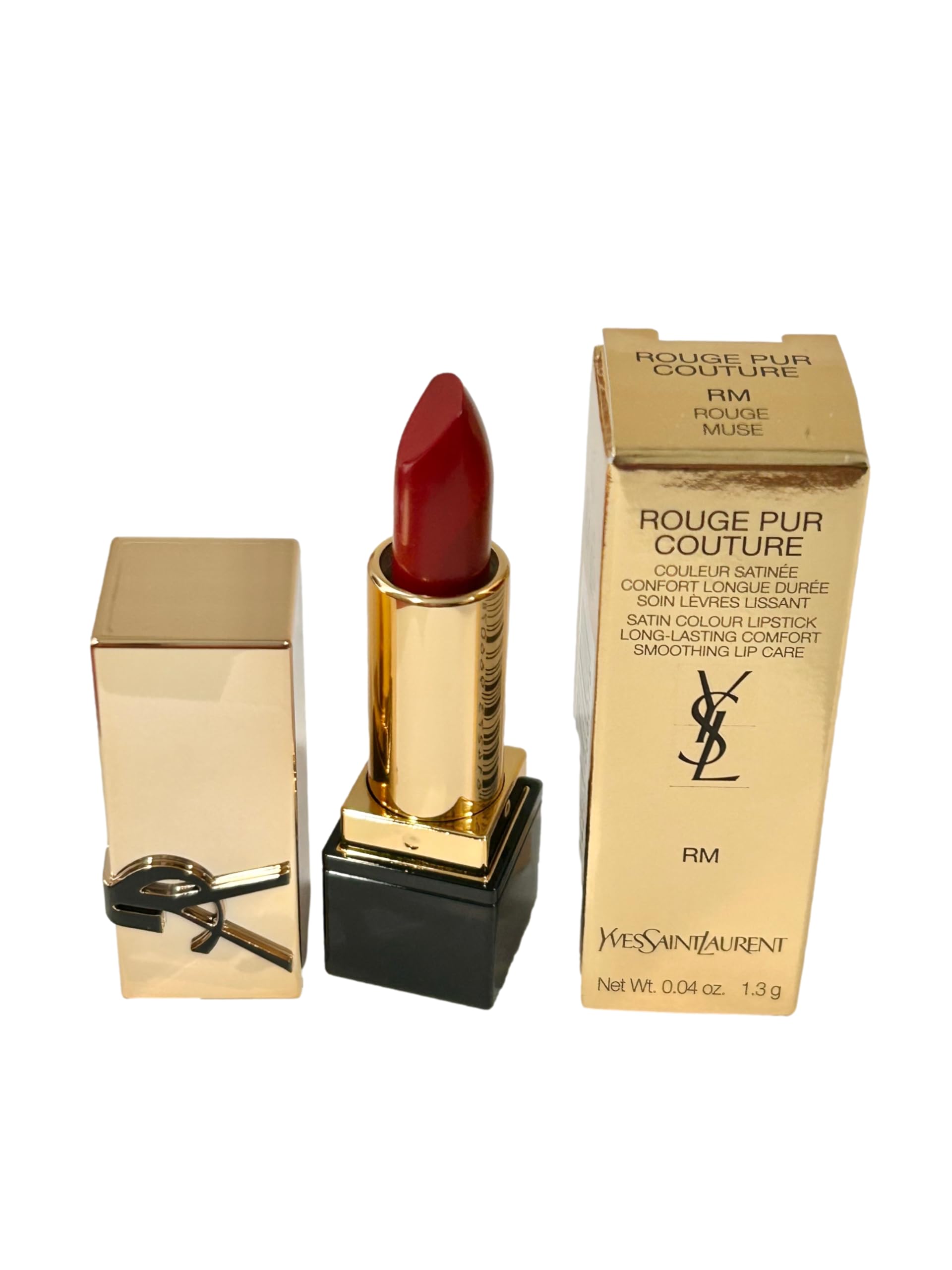 Yves Saint Laurent  Rouge Pur Couture Caring Satin Lipstick with Ceramides Deluxe mini