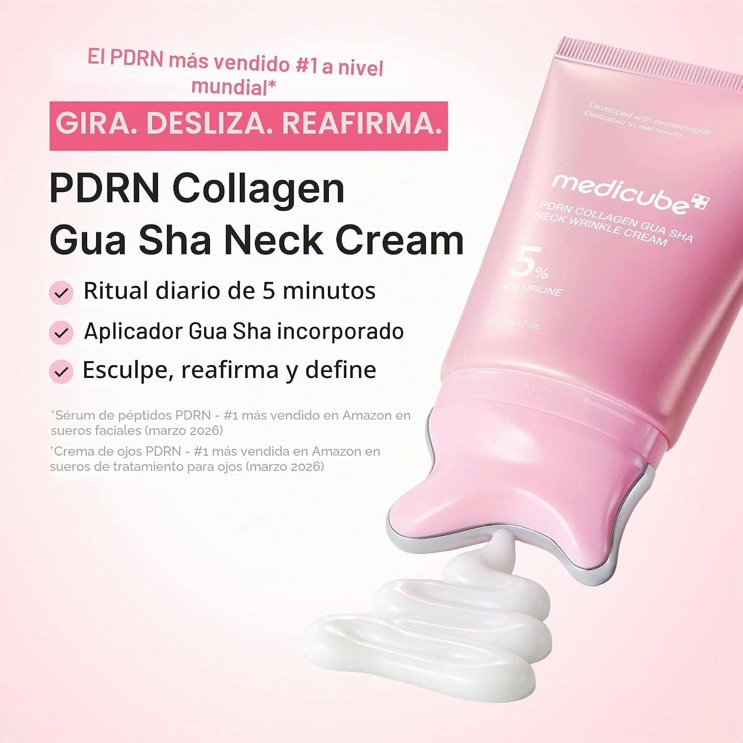 medicube PDRN Colágeno Gua Sha Crema antiarrugas para el cuello 90gr