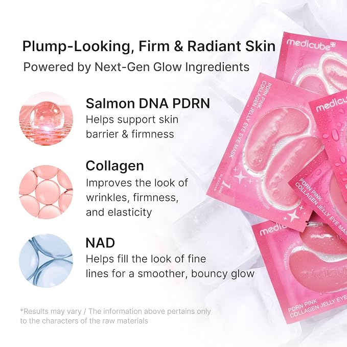 medicube Jelly Eye Mask PDRN Pink Collagen  6 PAIR