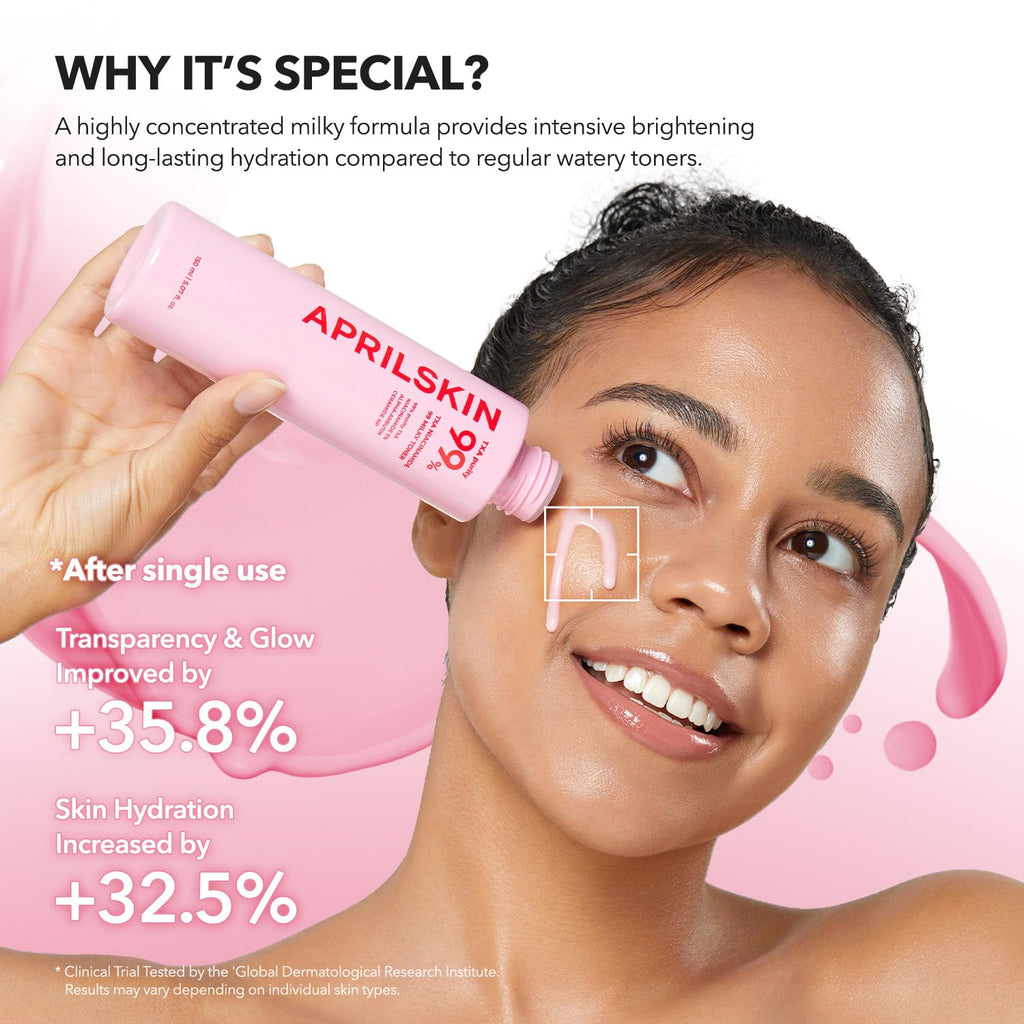 APRILSKIN TXA+Niacinamide 99 Tóner lechoso rosa 150ML