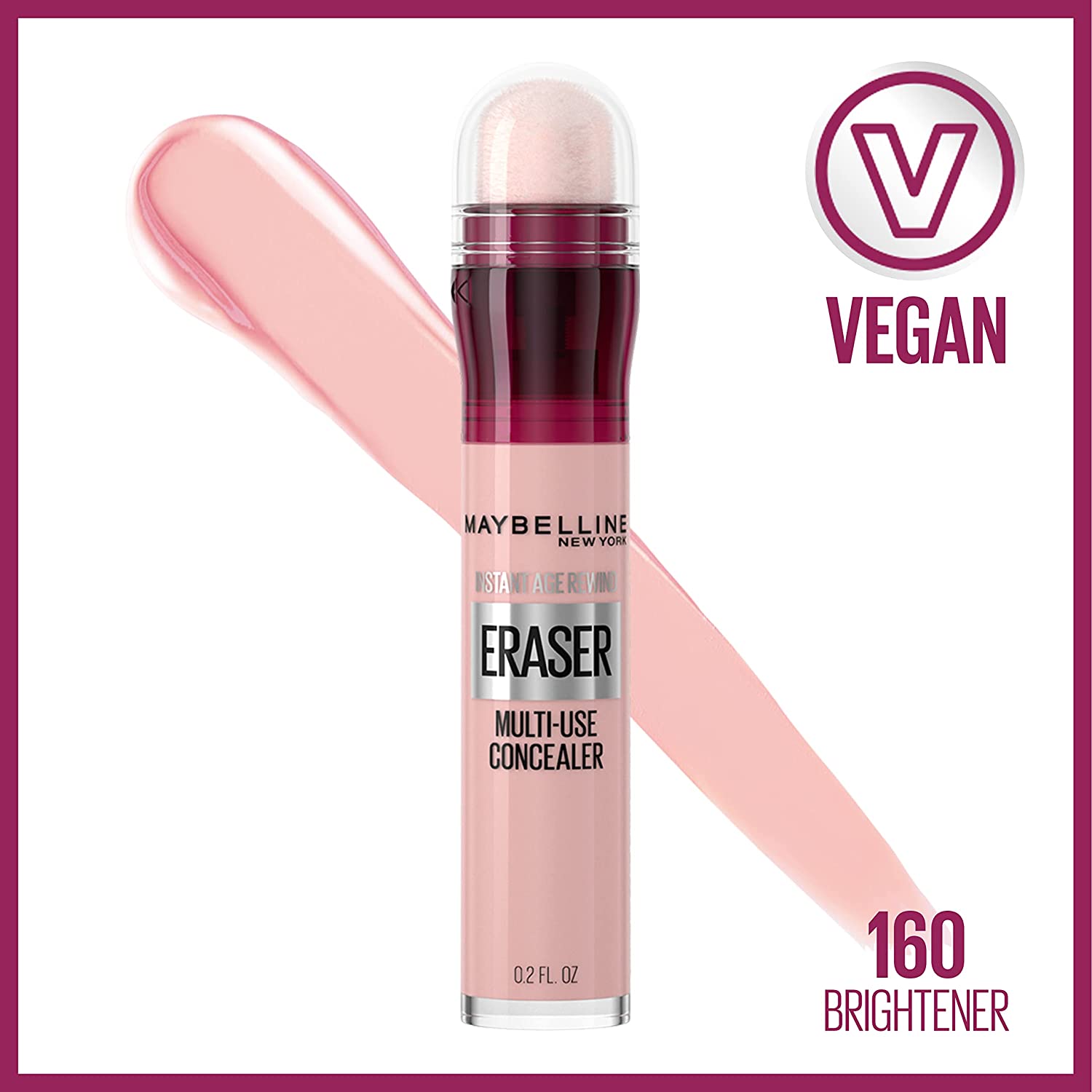 Maybelline - Corrector para el tratamiento de las ojeras Instant Age Rewind multiusos, 160