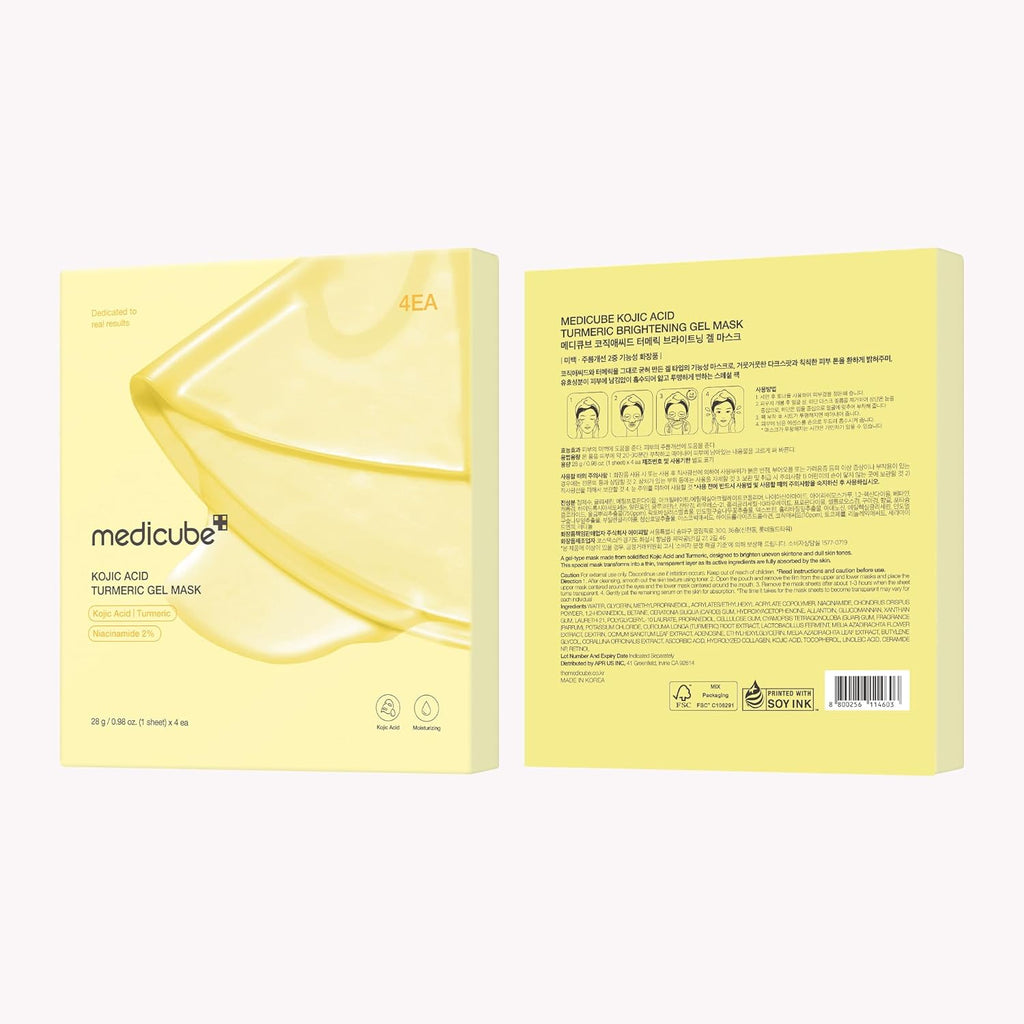 MEDICUBE Kojic Acid Turmeric Gold Jelly Gel Mask