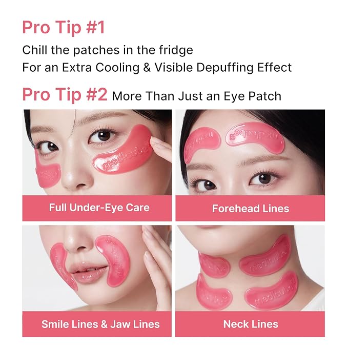 medicube Jelly Eye Mask PDRN Pink Collagen  6 PAIR