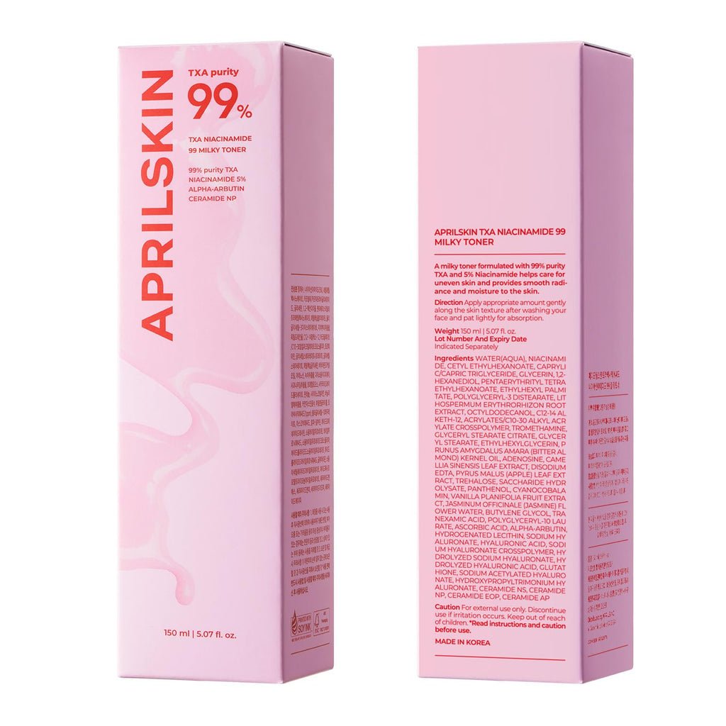APRILSKIN TXA+Niacinamide 99 Tóner lechoso rosa 150ML