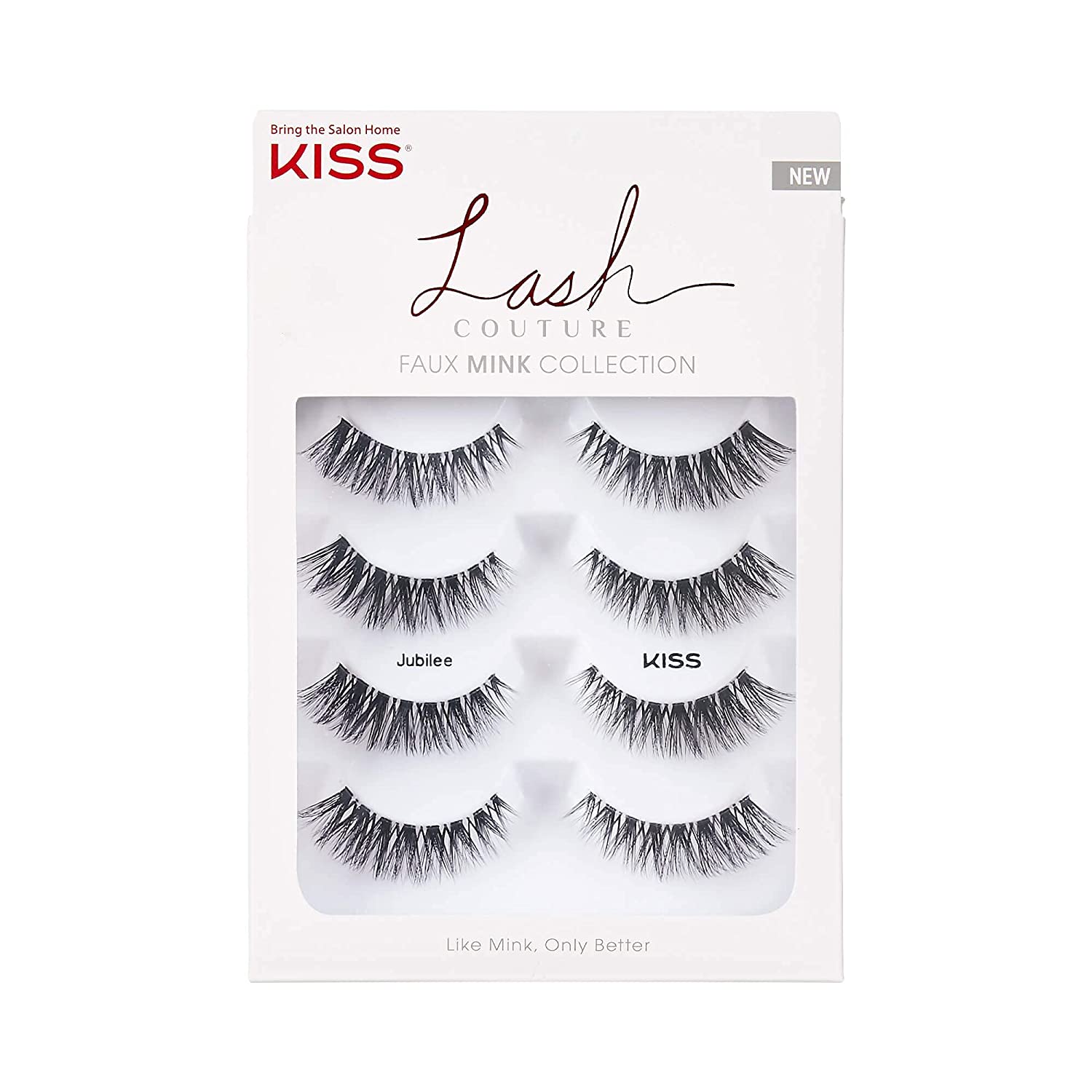 KISS Lash Couture Faux Mink Sequin, Multipack
