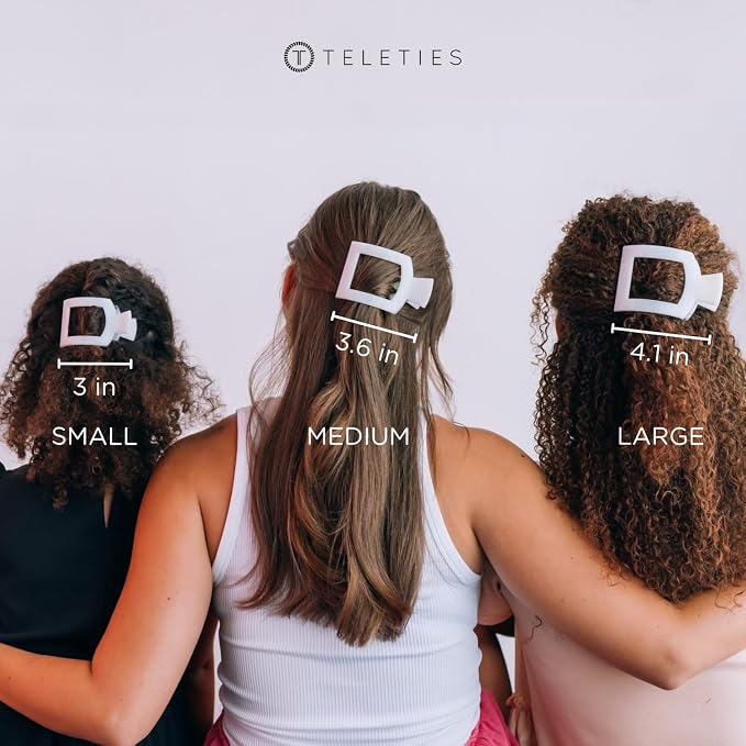 teleties  Flat Square Hair Clip  large