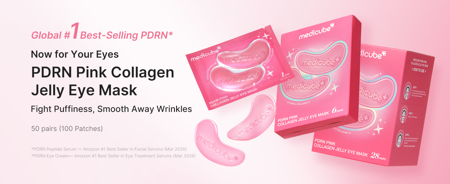 medicube Jelly Eye Mask PDRN Pink Collagen  6 PAIR