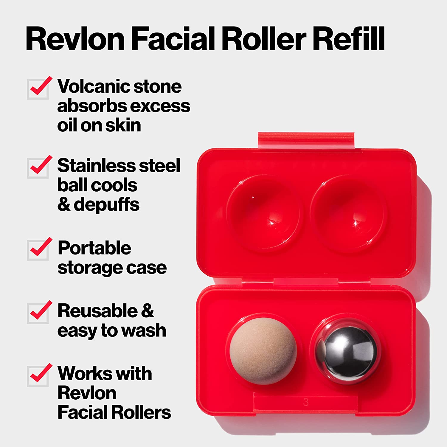 Revlon Roller Refill Pack1.0ea x 2 pack