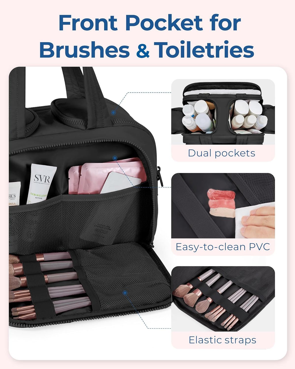 BAGSMART Travel Toiletry Bag,