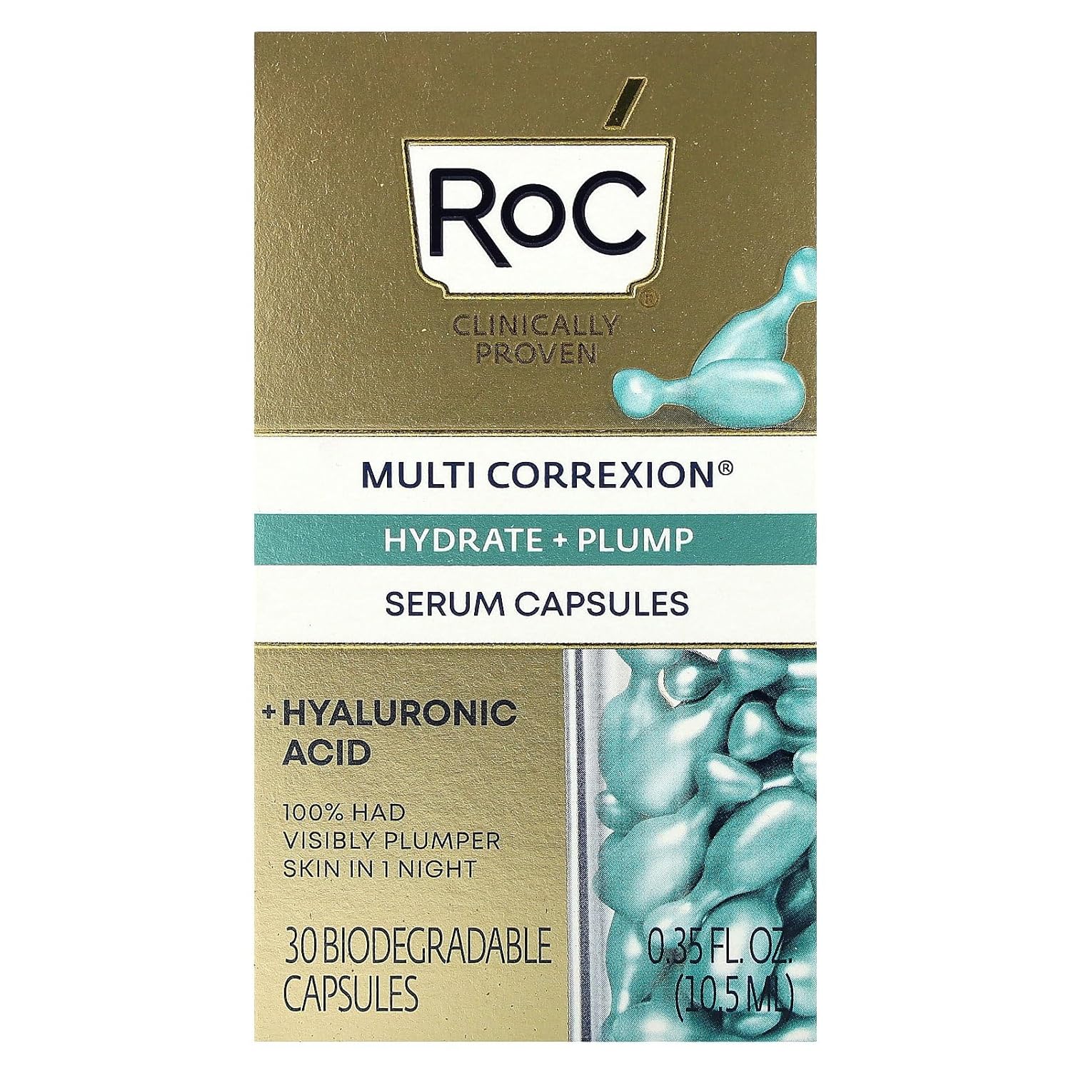 RoC,  MULTI CORREXION® HYDRATE + PLUMP SERUM CAPSULES 30c