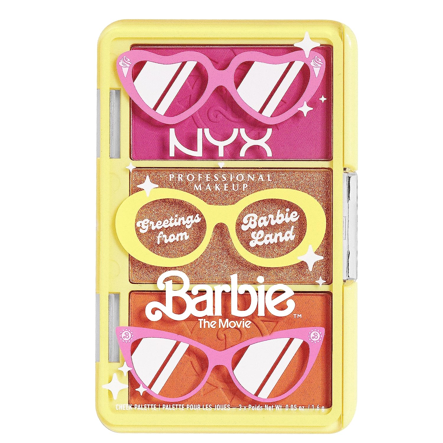 NYX PROFESSIONAL MAKEUP BARBIE Mini Cheek Palette - Greeting From